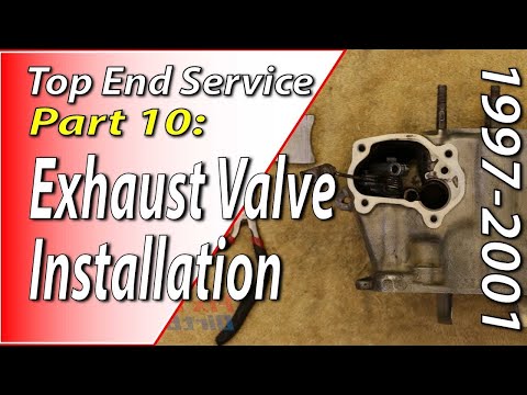 97-01 Honda CR250 - Engine Top End - Part 10: Exhaust Valve - Install #honda #cr250