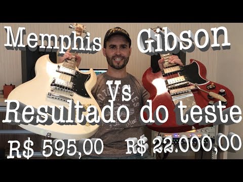 RESULTADO - Memphis SG de R$ 595,00 vs Gibson SG de R$ 22.000,00