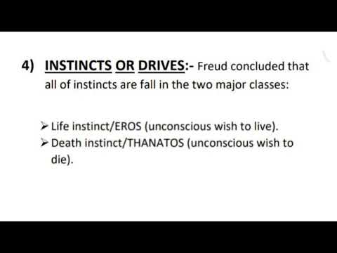Life and Death instinct given by Sigmund Freud (part 04)