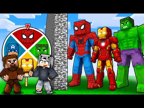 ZENGİN VS FAKİR SÜPER KAHRAMAN ÇARK YARIŞI - Minecraft