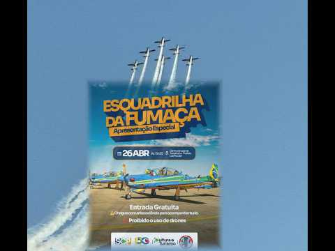 Demonstração da Esquadrilha da Fumaça em Santa Cruz das Palmeiras SP (26\04\2026)