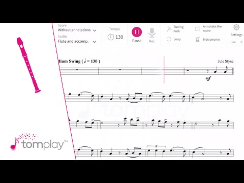 O Holy Night, Partitura com Notas para Flauta Doce, Violino + Orquestra