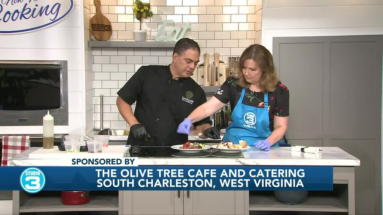 Burrata at The Olive Tree Cafe & Catering