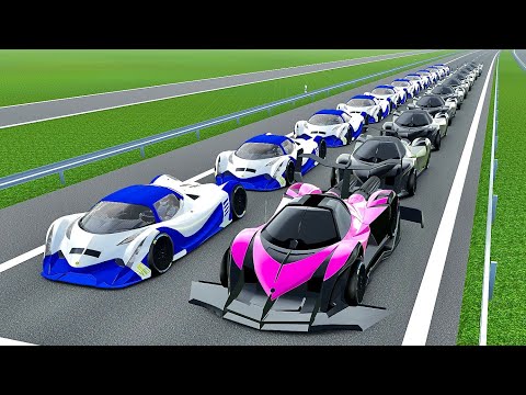 Devel Sixteen 2014 GTR vs Devel Sixteen Hypercars at Autobahn