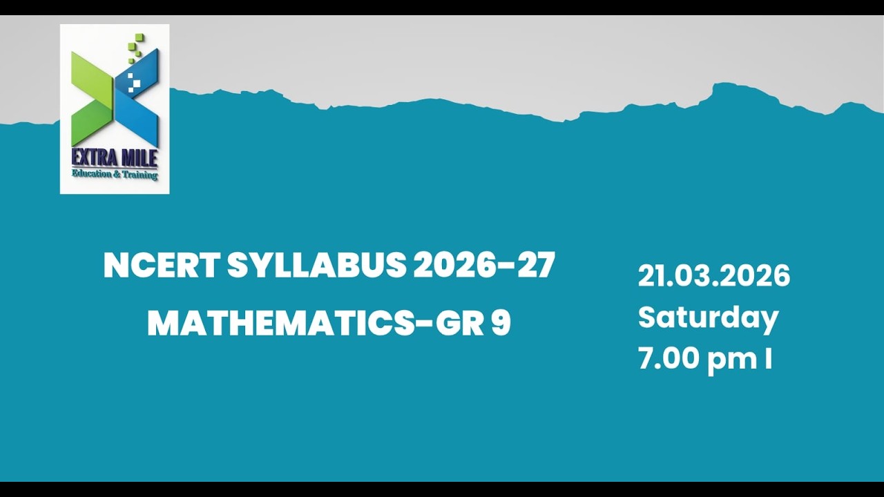 NCERT Gr 9 Mathematics Curriculum  2026-27
