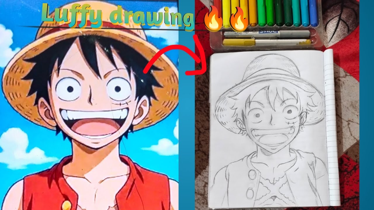 Luffy drawing 🔥🔥 #aryan art 🎨🎨 #ytvideos