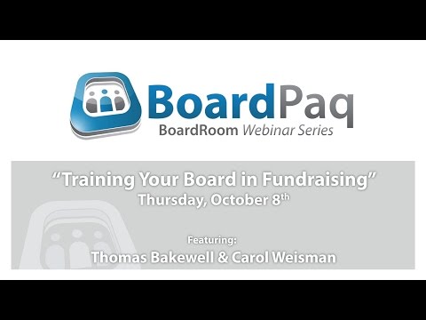 Training Your Board in Fundraising - YouTube