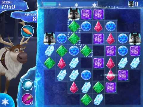Frozen Free Fall Level 98 Live Action Play Walkthrough