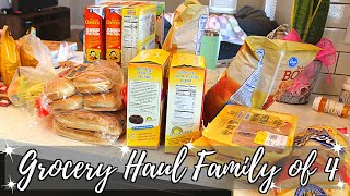 GROCERY HAUL // FAMILY OF 4 // CLEANING MOM