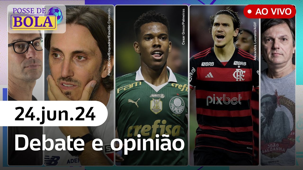 🔴 POSSE DE BOLA COM MAURO CEZAR, ARNALDO, TIRONI, JUCA KFOURI, TRAJANO E DANILO LAVIERI - 24/06/2024