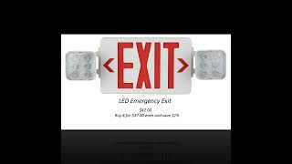 LED emergency and exit lights