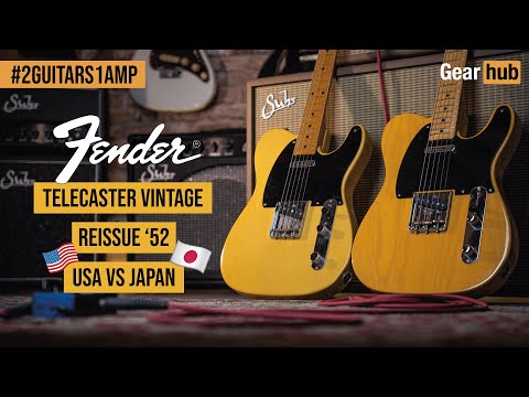 2 Guitars 1 Amp:  Fender Telecaster Ri'52 MIJ '89 VS Fender Telecaster AVRI'52