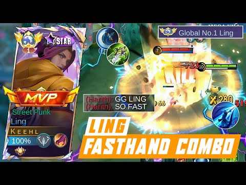 LING STREET PUNK FASTHAND CARRY TEAM MATES! GLOBAL LING SOLO RANK - MOBILE LEGENDS