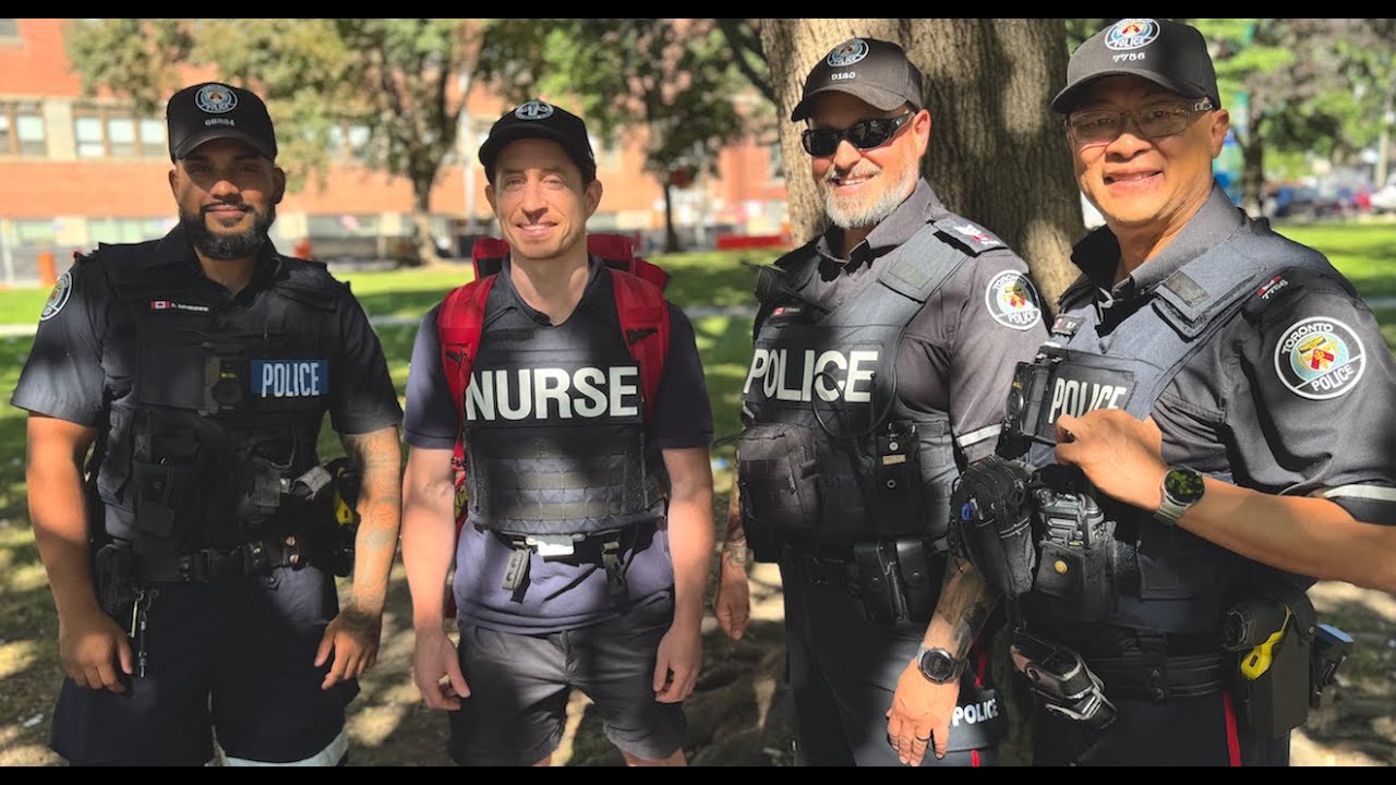 Chief Demkiw Visits Downtown CORE Outreach Teams