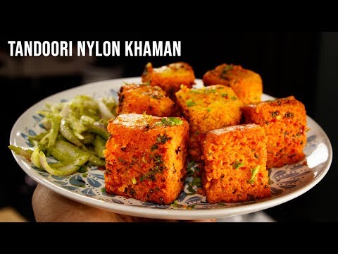 Tandoori Dhokla Recipe - Instant Spongy Nylon Khaman without ENO - CookingShooking