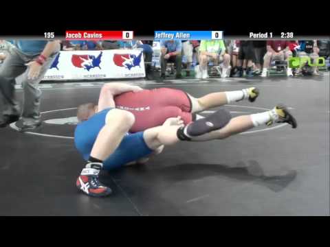 Cadet 195 - Jacob Cavins (Indiana) vs. Jeffrey Allen (Virginia)