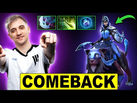 Arteezy's Luna Huge Comeback After Impossible Laning Phase