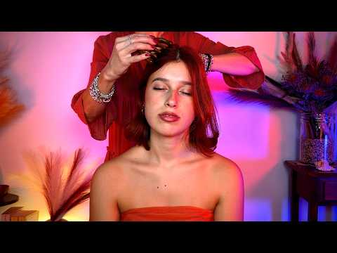 ASMR Persona Reale  PULIZIA ENERGETICA | BRUSHING HAIR e SCALP MASSAGE |MASSAGGIO RILASSANTE