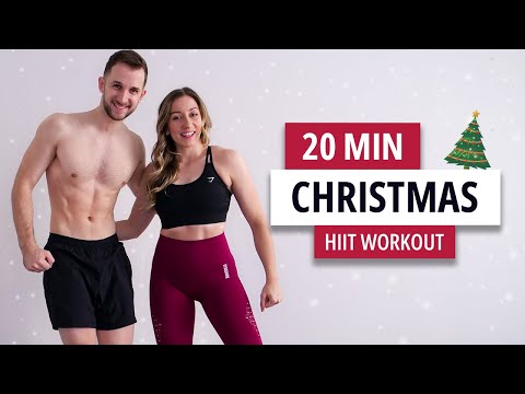 20 Min Christmas HIIT Workout for Fat Burn & Cardio (No Equipment)