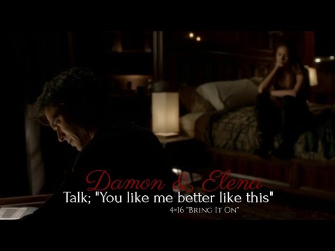 Damon and Elena talk; "You like me better like this" |The Vampire Diaries | 4×16 "Bring It On"