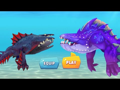 ULTIMATE ENEMY ABYSSHARK VS ULTIMATE ABYSSAURUS REX UNLOCKED ANG GAMEPLAY - Hungry Shark Evolution