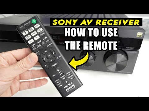 Sony AV Receiver Remote Control - All Buttons Explained