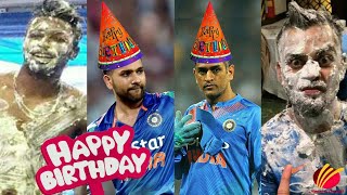 Cricketers Funny Birthday Celebration ||Virat Kohli,MS Dhoni, Rohit Sharma, Hardik Pandya