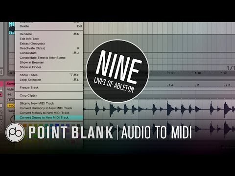 9 Lives of Ableton: Part 6 - Audio to MIDI
