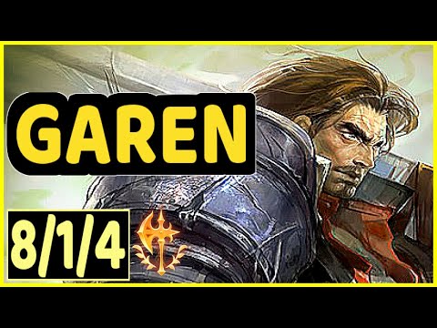 FERCHU (GAREN) - 8/1/4 KDA GAMEPLAY - BR Ranked DIAMOND
