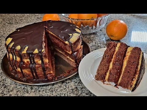 FANTASTIČNA POSNA Čoko-oranž torta 🍫🍊 DELICIOUS LEAN CHOCOLATE ORANGE CAKE