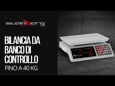 Video - Selezionatrice ponderale - 40 kg / 2 g - 33,7 x 23,1 cm - 6 LED