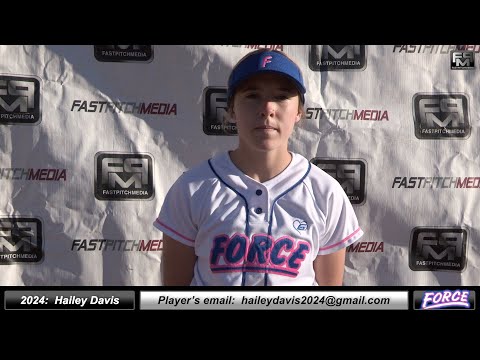2024 Hailey Davis 3.7 GPA - Athletic Pitcher & 1st Base Softball Skills Video - Fresno Force 18 Gold