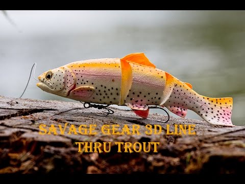Savage Gear 4D Line Thru Trout 15cm 35g 03 Dark Brown Trout SS