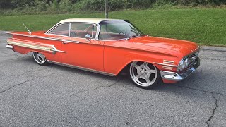 Download the video "1960 Chevrolet Impala lowrod $65k Rumley Motors Classic Cars Greensboro NC "
