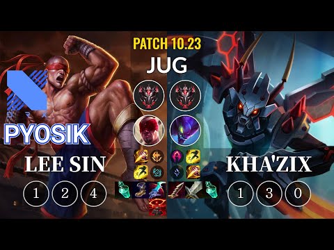 DRX Pyosik Lee Sin vs Kha'Zix Jungle - KR Patch 10.23