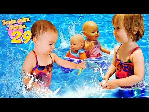 Havuz oyunu! Bianka ve bebek Baby Born havuzda! Bebek bakma oyunu. Benim adım Bianka 29. bölüm!