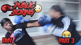 Last to Get Knocked Out ! Street Boxing in the Hood Part 3🥊 Street Fighter Edition (PUBLIC BOXING)