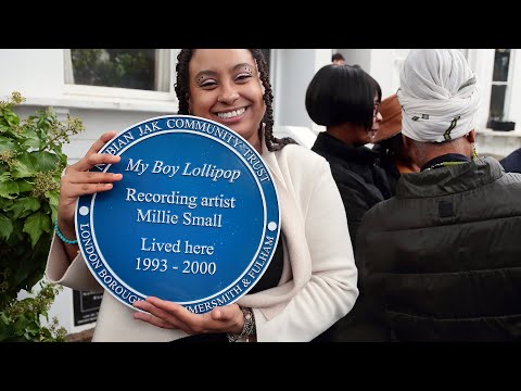 My Boy Blue Plaque Lolliipop — Millie Small