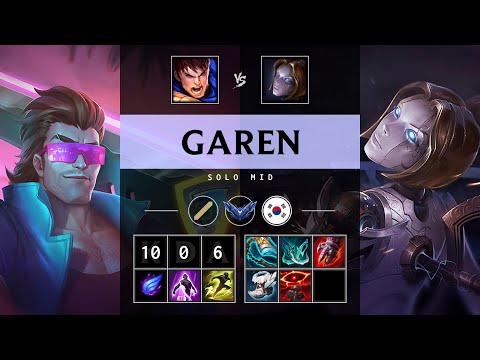 Garen Mid vs Orianna - KR Diamond Patch 25.21