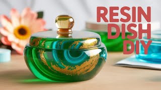 394|A Beautiful Marbled Resin Sweet Treats Dish