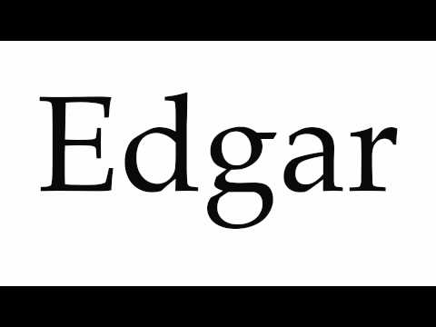 How to Pronounce Edgar