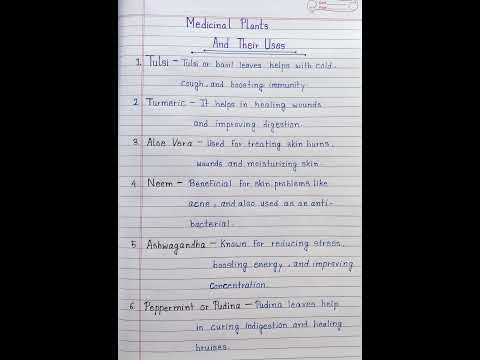 Medicinal Plants And Their uses In English