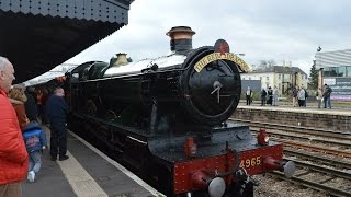 preview picture of video 'GWR 4965 Rood Ashton Hall - The Red Dragon, Tyseley-Cardiff. 7/3/15'