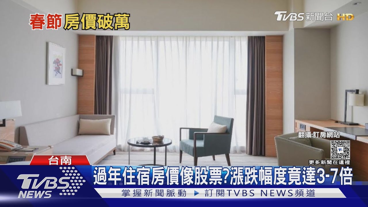 過年台南住宿房價像股票? 漲跌幅度達3-7倍 觀旅局:未違法