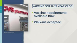 CVS Health to offer COVID-19 vaccine for children 12 to 15
