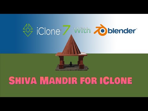 Shiva Mandir iProp for iClone made in Blender 2.91