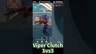 視聴者に見守られて緊張したヴァイパークラッチ Viper 1vs3 Clutch #shorts #twitch  #切り抜き動画