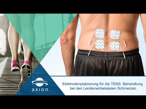 Lendenwirbelsäulen-Schmerzen - Elektrodenplatzierung für TENS | axion