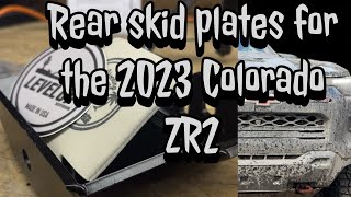 rear shock skid plates for  the 2023 ZR2 #zr2 #chevycoloradozr2 #chevyzr2 #chevycolorado #offroad