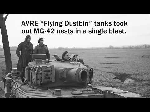 AVRE “Flying Dustbin” tanks took out MG-42 nests in a single blast |AMERICAN Battle|